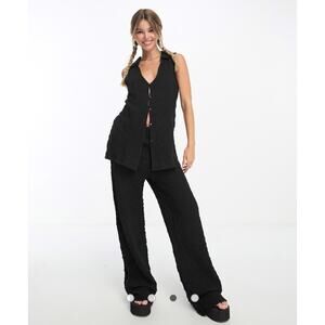 NWT MANGO Polo Neck Top and Pants Set (Size L)